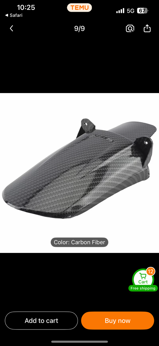 2 titanium bolts, LBX rear mudguard